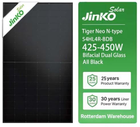 Jinko Solar 54HL4R-BDB 425-450W: High-Efficiency Solar Panel for Residential and Commercial Applications